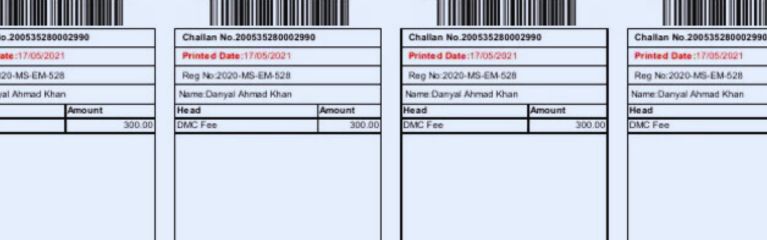 Print LMS Challan forms